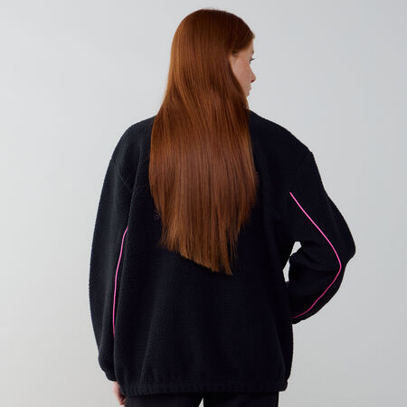 NIKE JACKET FZ SHERPA NEGRO/ROSA MUJER