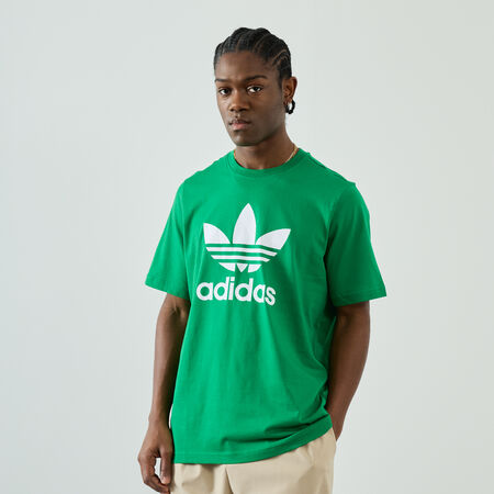 ADIDAS ORIGINALS TEE SHIRT CLASSIC TREFOIL VERT/BLANC HOMBRE