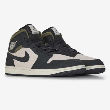 JORDAN AIR JORDAN 1 MID SE NEGRO/CAQUI HOMBRE