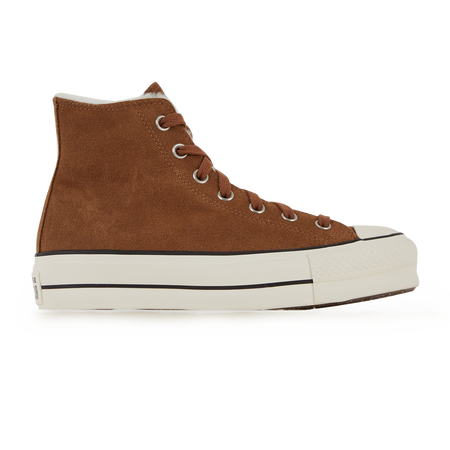 CONVERSE chuck taylor all star CHUCK TAYLOR ALL STAR LIFT HI SUEDE MARRÓN MUJER
