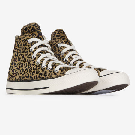 CONVERSE chuck taylor all star CTAS HI PONY HAIR LEOPARD MARRÓN/NEGRO MUJER