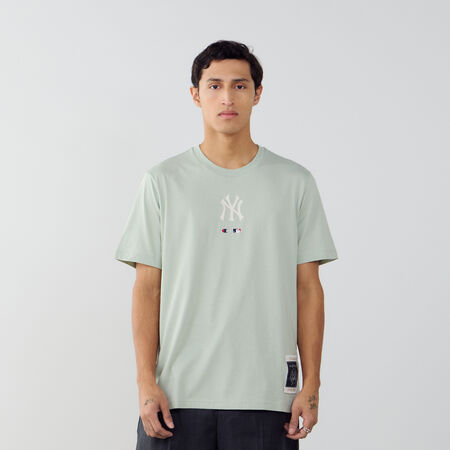 CHAMPION TEE SHIRT NY YANKEES VERDE/BLANCO HOMBRE