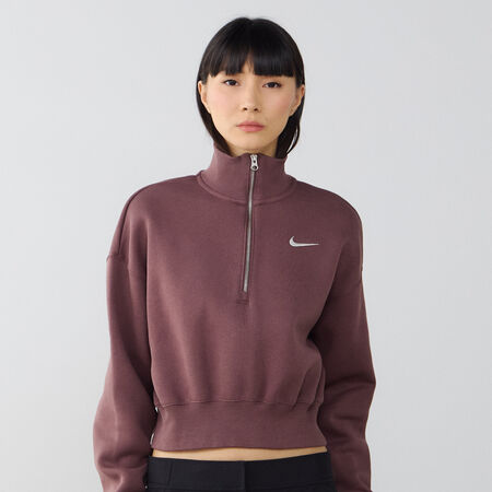 NIKE SWEAT CROP ZIP STYLE MARR&Oacute;N MUJER