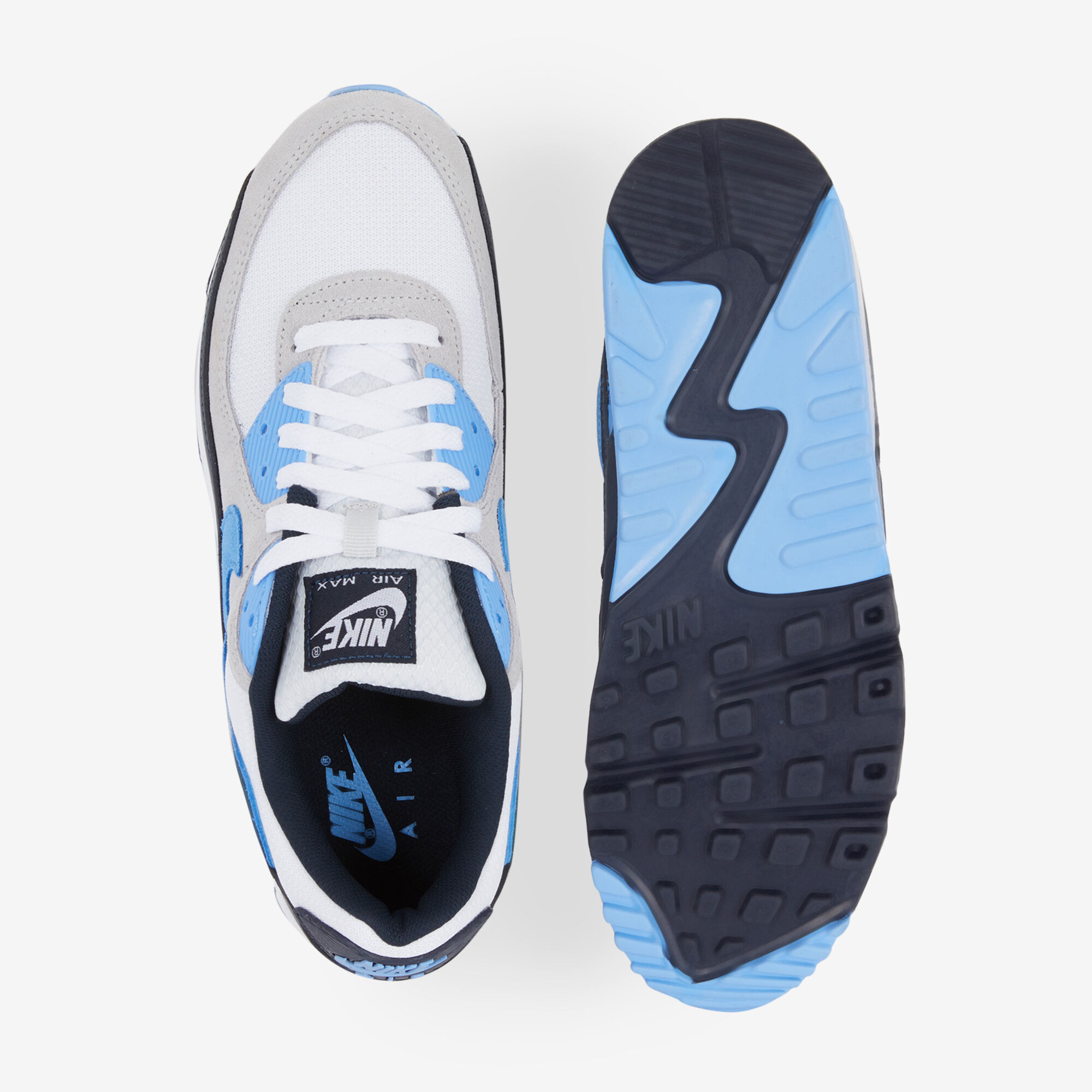 Air max 90 azules y blancas hot sale