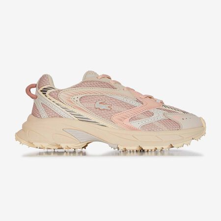 LACOSTE l00 L003 NEO SHOT BEIGE/ROSA MUJER