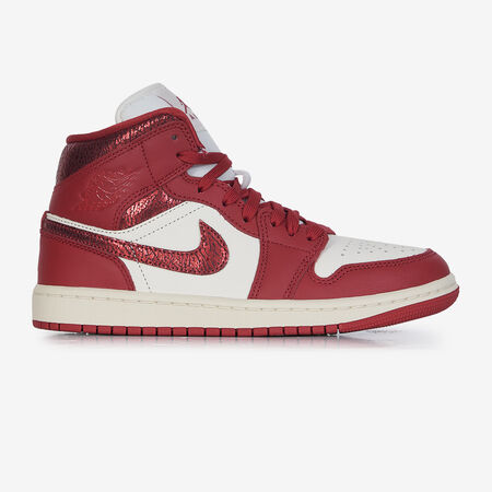 JORDAN AIR JORDAN 1 MID SE BLANCO/ROJO MUJER