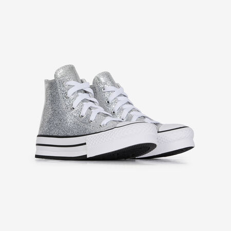 CONVERSE CHUCK TAYLOR ALL STAR LIFT HI PLATEADO INFANTIL