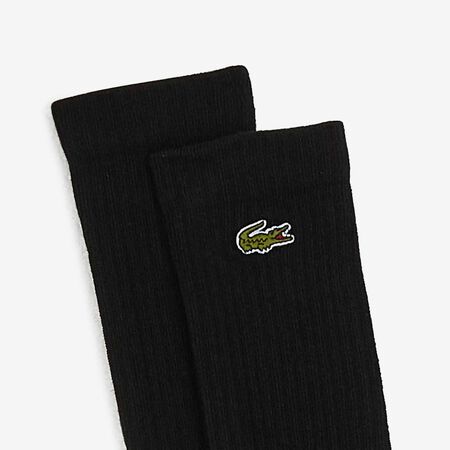 LACOSTE CHAUSSETTES X3 CREW LOGO NEGRO HOMBRE