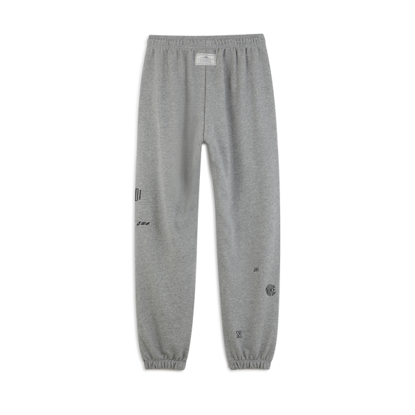 Pocos Contratación pistón NIKE PANT JOGGER LOGO ICON CLASH GRIS/BLANCO | Courir.es