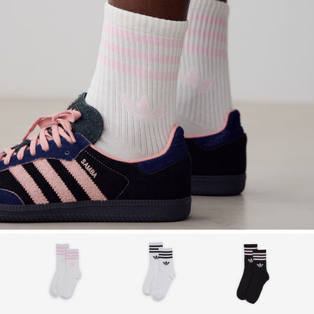 ADIDAS ORIGINALS CHAUSSETTES X3 CREW 3 STRIPES BLANCO/NEGRO MIXTO
