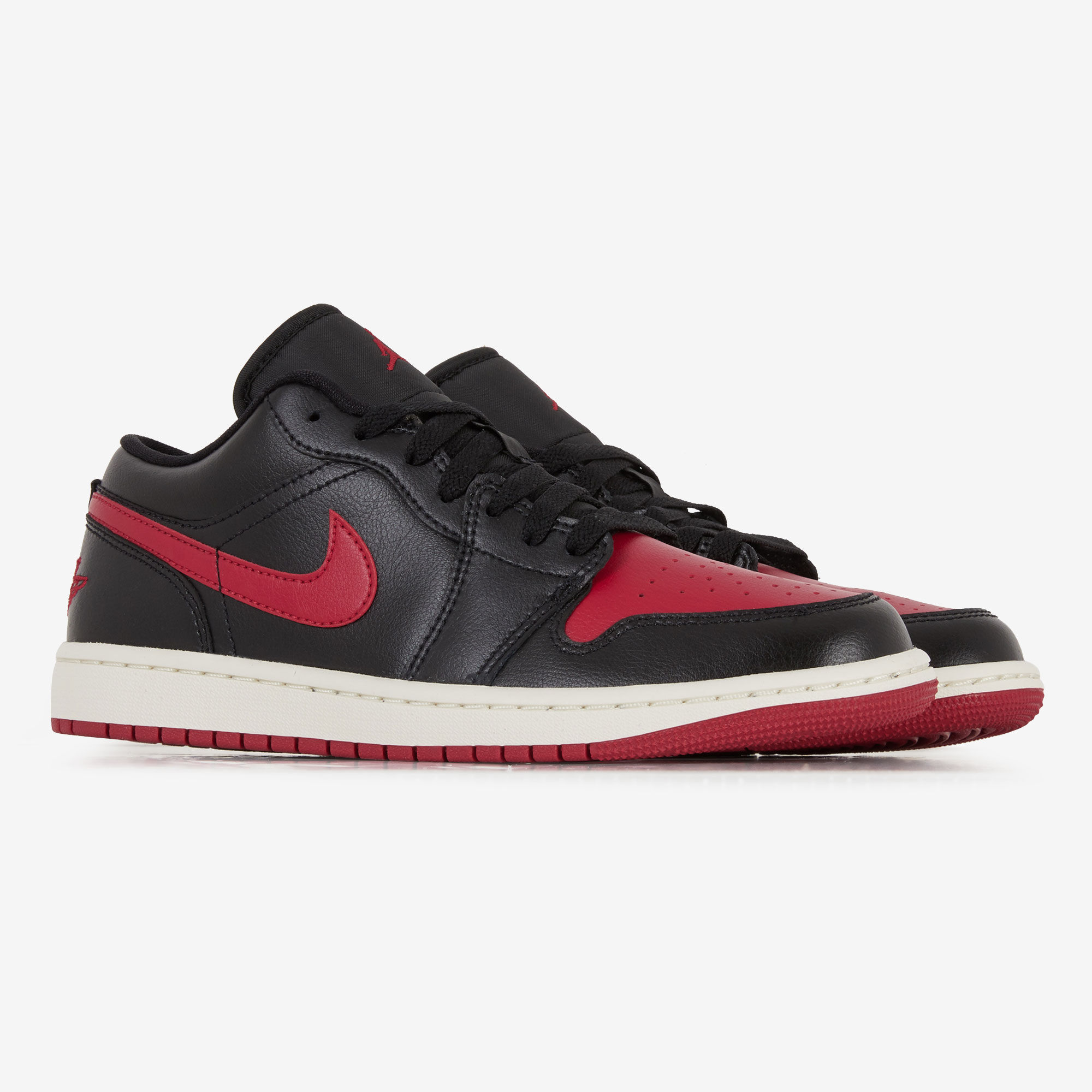 Jordan 1 low rojo con negro best sale