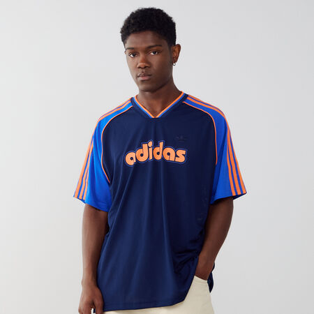 ADIDAS ORIGINALS MAILLOT JERSEY 3 STRIPES AZUL MARINO/NARANJA HOMBRE