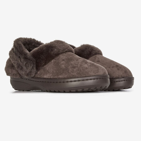 CROCS UNFURGETTABLE SUEDED CLOG MARRÓN MUJER