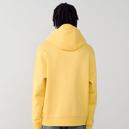 NIKE HOODIE CLUB SMALL LOGO AMARILLO/BLANCO HOMBRE