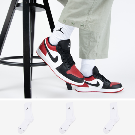 JORDAN CHAUSSETTES X3 CREW JUMPMAN BLANCO/NEGRO HOMBRE