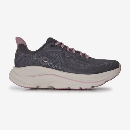 HOKA CLIFTON 10 NEGRO/ROSA MUJER