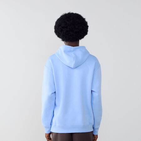 NEW BALANCE HOODIE SMALL LOGO AZUL/BLANCO HOMBRE