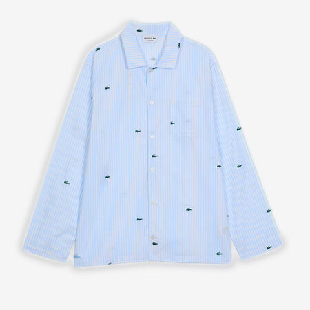 LACOSTE SHIRT BIG LOGO AZUL/BLANCO HOMBRE