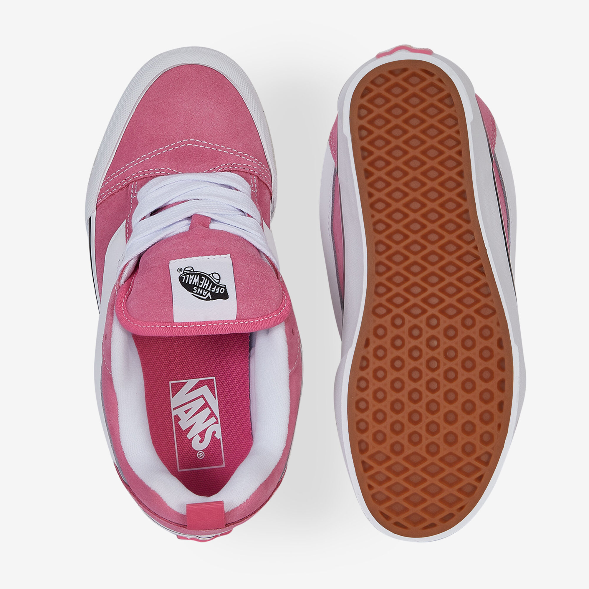 VANS KNU SKOOL ROSA BLANCO CORDONES MUJER Courir.es