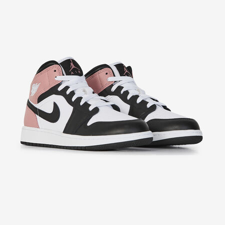 JORDAN AIR JORDAN 1 MID BLANCO/ROSA JUNIOR