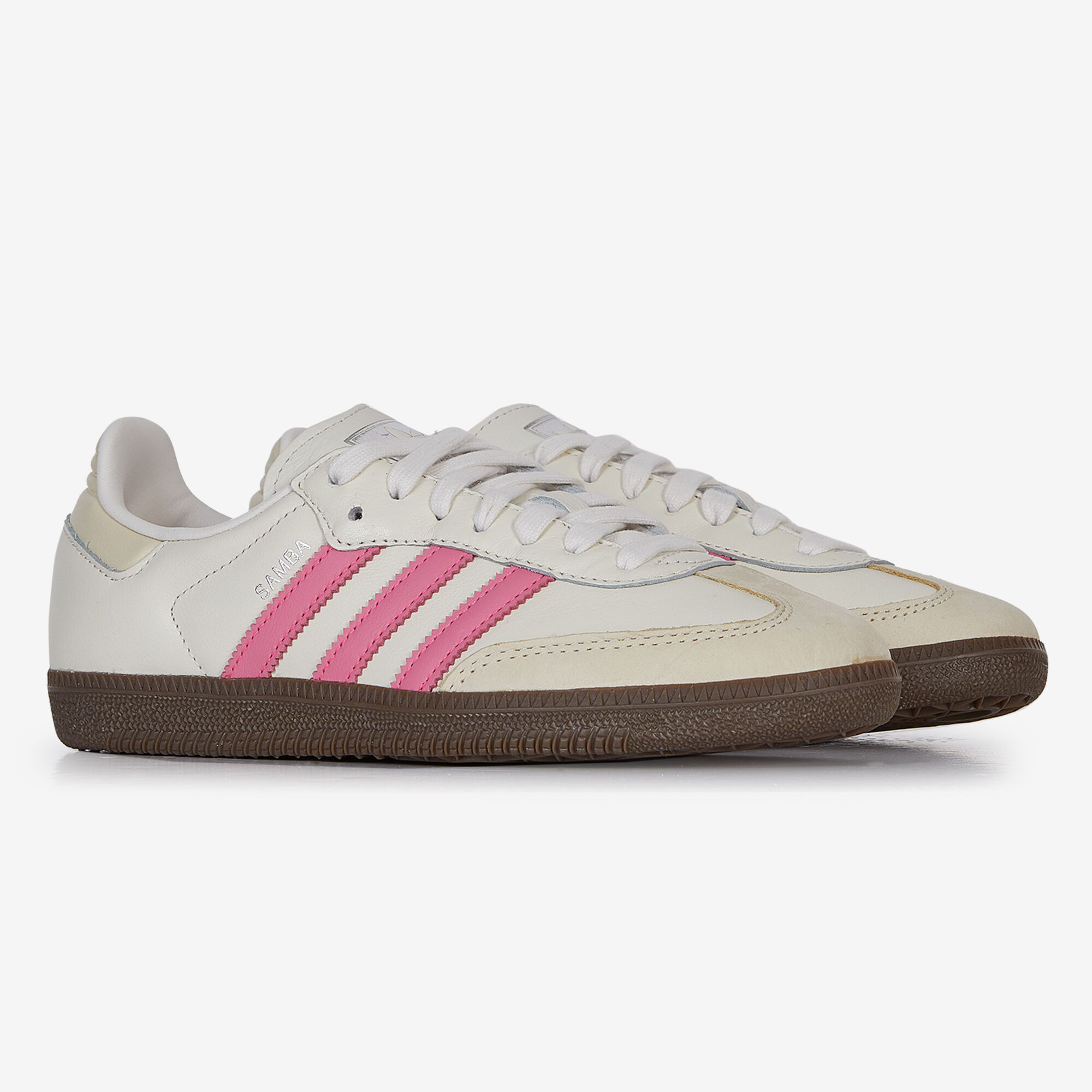 ADIDAS ORIGINALS SAMBA OG BLANCO ROSA CORDONES MUJER Courir.es