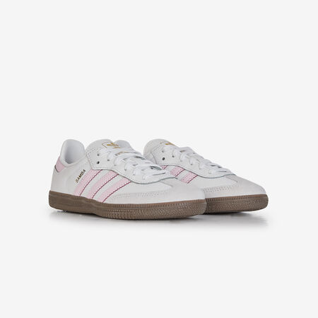 ADIDAS ORIGINALS SAMBA OG PATENT BLANCO/ROSA INFANTIL