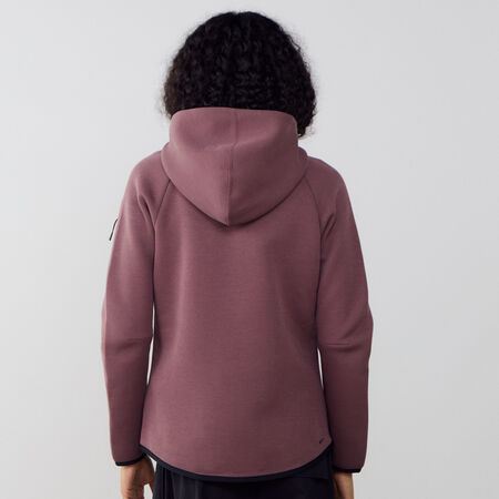 NIKE JACKET ZIP TECH FLEECE MARR&Oacute;N MUJER