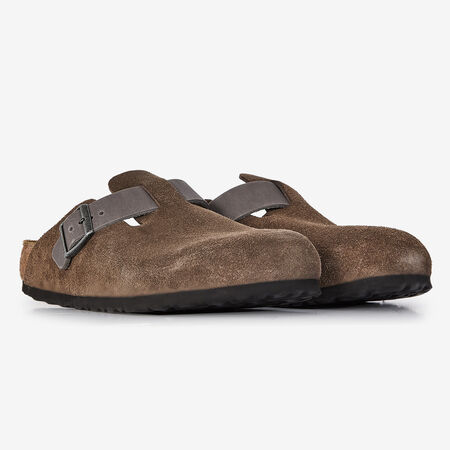 BIRKENSTOCK boston BOSTON SUEDE MIX CONCRETE GRAY GRIS HOMBRE