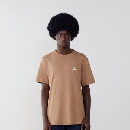 CONVERSE TEE SHIRT STAR CHEVRON EMBROIDERED MARRÓN/BLANCO HOMBRE