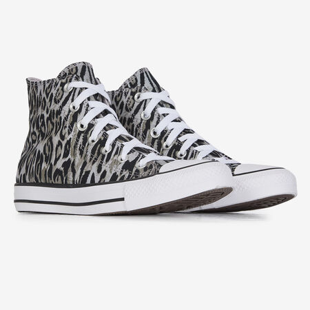CONVERSE CTAS HI LEOPARD BEIGE/NEGRO MUJER