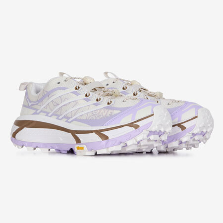 HOKA MAFATE THREE2 BEIGE/MORADO MUJER