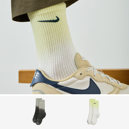 NIKE CHAUSSETTES X2 TYE DYE CREW GRIS HOMBRE