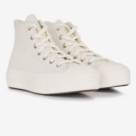 CONVERSE CHUCK TAYLOR LIFT HI CROCO BLANCO MUJER