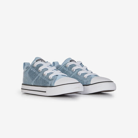 CONVERSE CHUCK TAYLOR ALL STAR OX EL GLITTER AZUL/BLANCO BEBÉ
