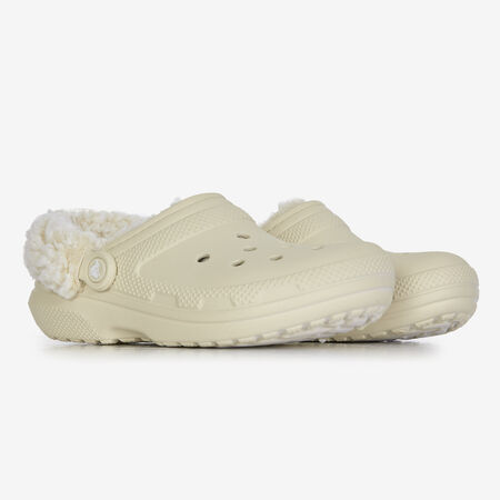 CROCS FLEECE LINED CLOG BLANCO MUJER