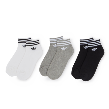 ADIDAS ORIGINALS CHAUSSETTES X3 ANKLE TREFOIL NEGRO/MULTICOLOR MIXTO