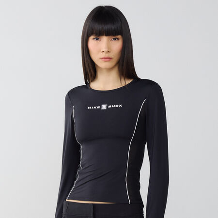 NIKE TOP SHOX LS NEGRO MUJER
