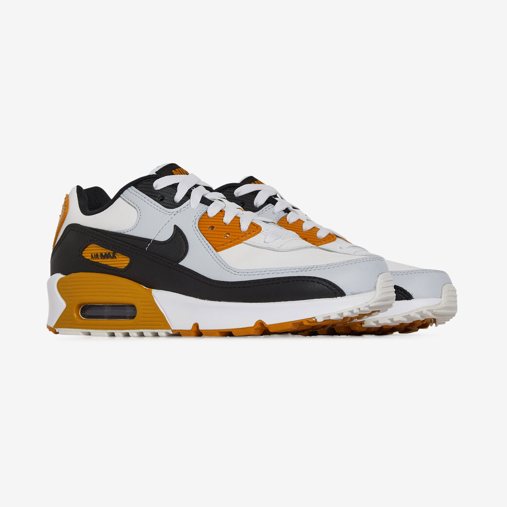 NIKE AIR MAX 90 BLANCO NARANJA CORDONES NINOS Courir.es