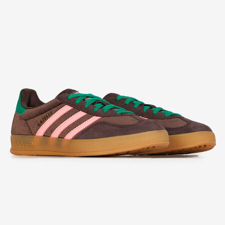 ADIDAS ORIGINALS gazelle GAZELLE INDOOR VELVET MARRÓN/ROSA MUJER