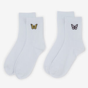MID CREW BUTTERFLY 2PK