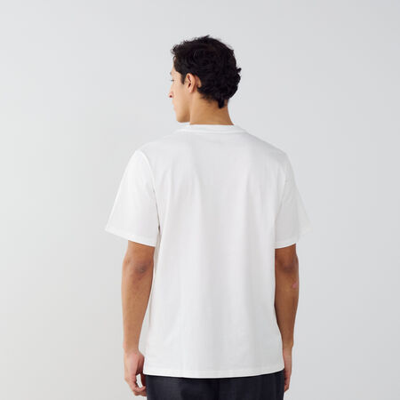 CONVERSE TEE SHIRT STAR CHEVRON EMBROIDERED BLANCO/NEGRO HOMBRE