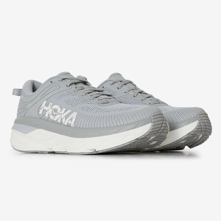 HOKA BONDI 7 BLANCO/GRIS HOMBRE