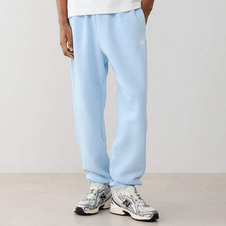 NEW BALANCE PANT JOGGER SMALL LOGO BLEU CIEL HOMBRE