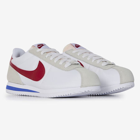 NIKE CORTEZ NYLON OG BLANCO/ROJO MUJER