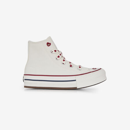 CONVERSE chuck taylor all star CHUCK TAYLOR EVA LIFT HI VALENTINE BLANCO/ROJO INFANTIL