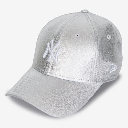 NEW ERA 9FORTY WOMEN NY METALLIC PLATEADO MUJER