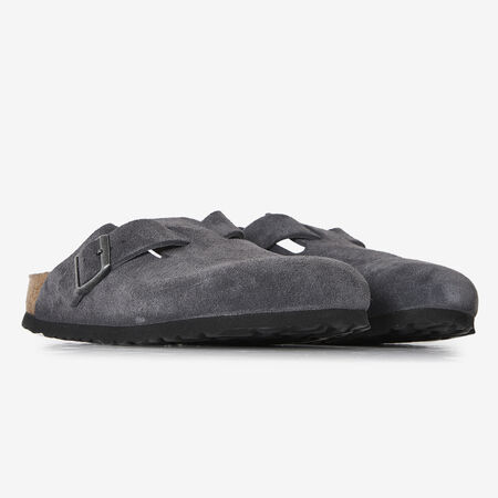 BIRKENSTOCK boston BOSTON SUEDE CHARCOAL GRIS MUJER