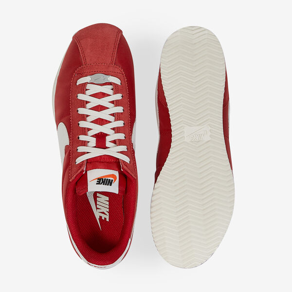 NIKE CORTEZ NYLON ROJO/BLANCO CORDONES MUJER
