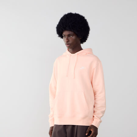 NIKE HOODIE CLUB SMALL LOGO ROSA/BLANCO HOMBRE