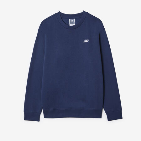 NEW BALANCE SWEAT CREW SMALL LOGO AZUL MARINO/BLANCO HOMBRE